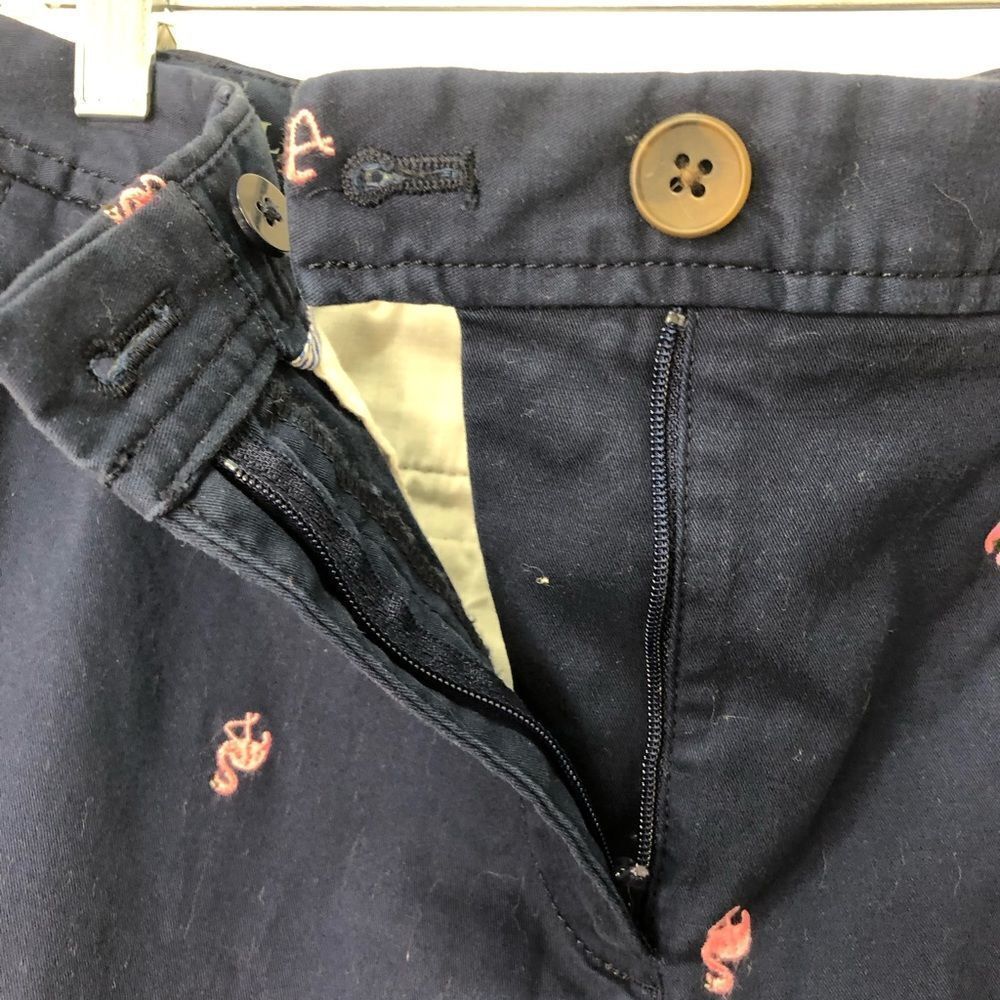 Talbots relaxed chino navy blue flamingo capri pants, size 10p - Picture 11 of 13